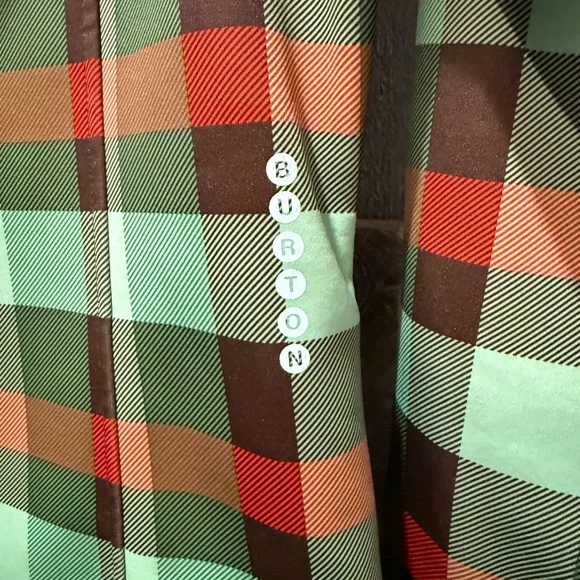 Burton Women’s Small Plaid Fleece Warm-up Jacket - Picture 5 of 6